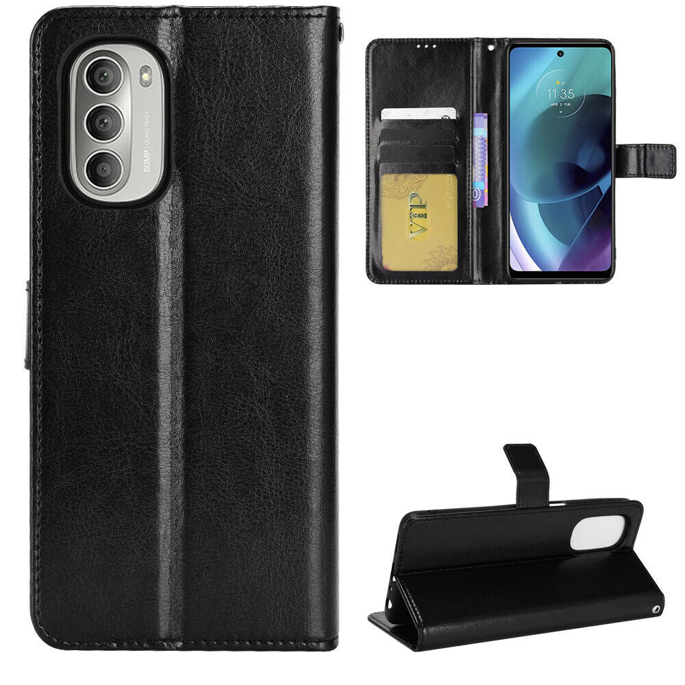 Leather Folio Wallet Case for Motorola Moto G Stylus 5G (2022) Leather Folio Wallet Case for Motorola Moto G Stylus 5G (2022)